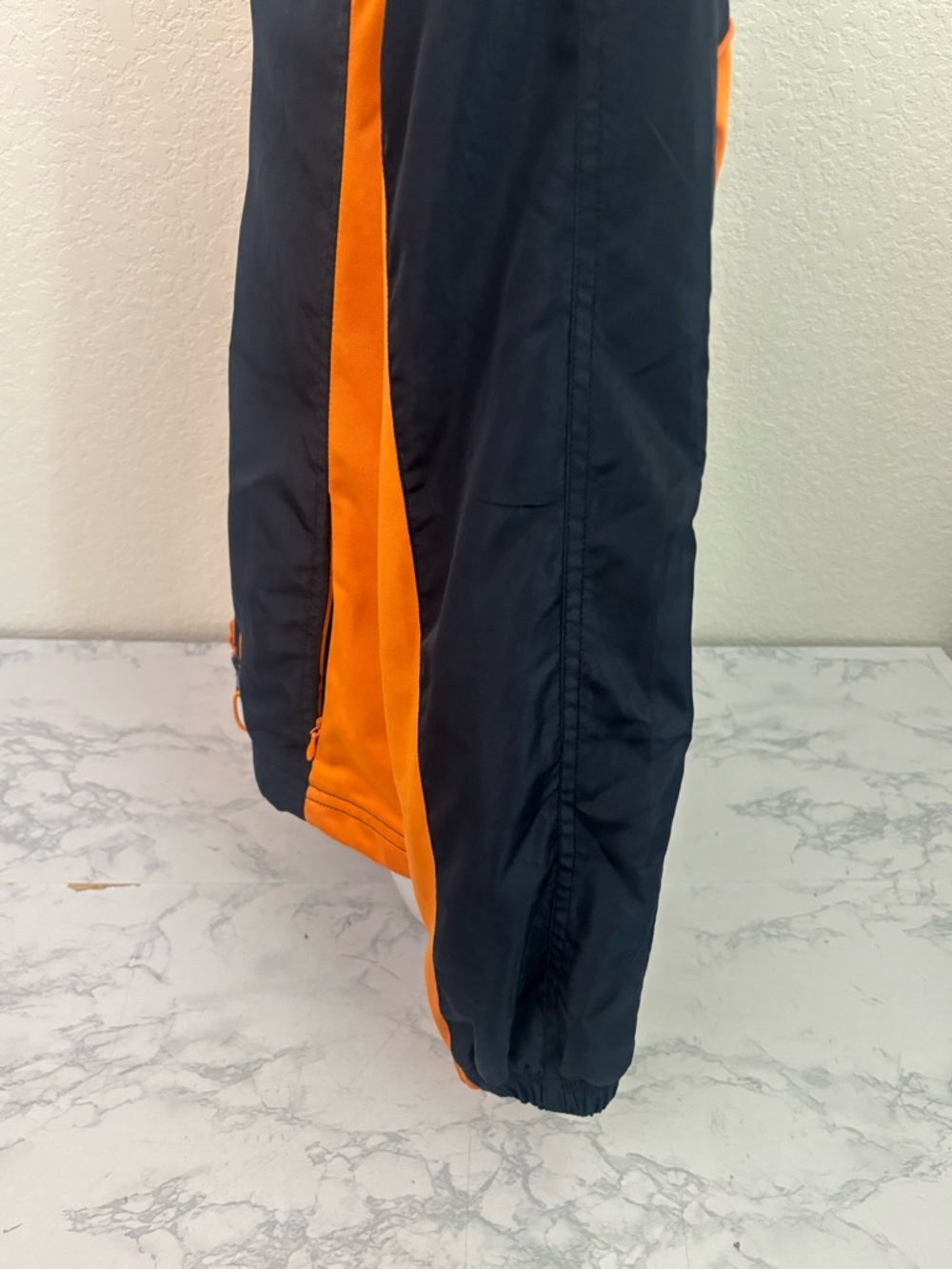 Activ-ology Womens M Blue Orange Full Zip Windbreaker Track Jacket Colorblock - Picture 3 of 6